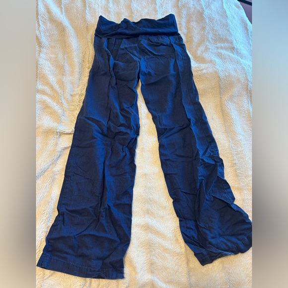 Old navy blue wide leg fold over pants - Picture 3 of 3